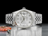 Rolex Datejust 36 Jubilee Bracelet Silver Diamonds Dial 16234